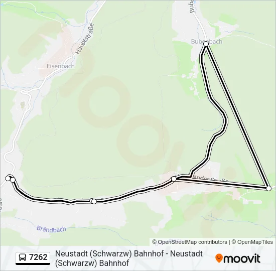 7262 Bus Line Map