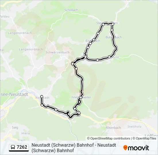 7262 Bus Line Map