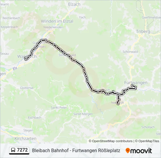 7272 Bus Line Map