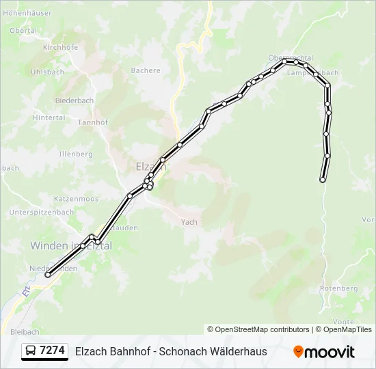 7274 Bus Line Map