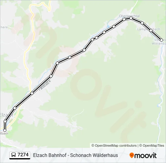 7274 Bus Line Map