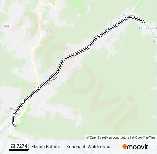 7274 Bus Line Map