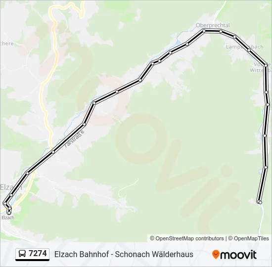 7274 Bus Line Map
