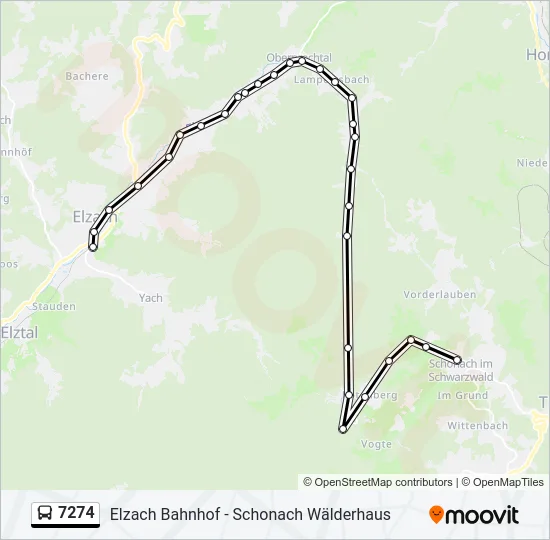 7274 Bus Line Map