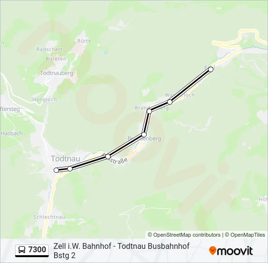 7300 Bus Line Map