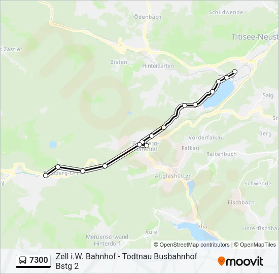 7300 Bus Line Map
