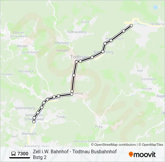 7300 Bus Line Map