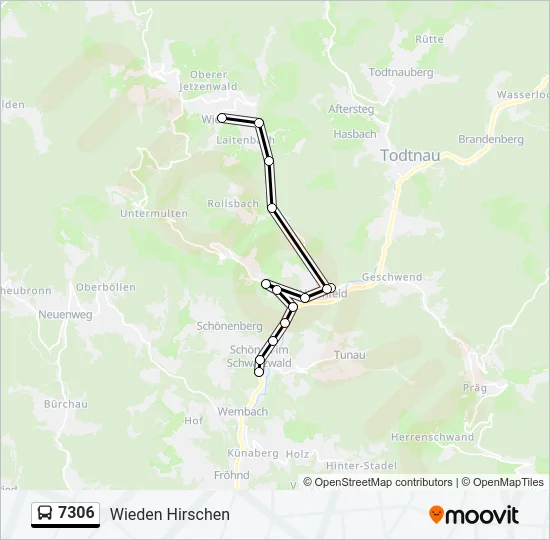 7306 Bus Line Map
