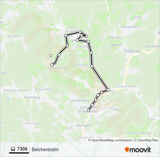 7306 Bus Line Map