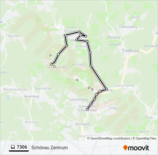 7306 Bus Line Map