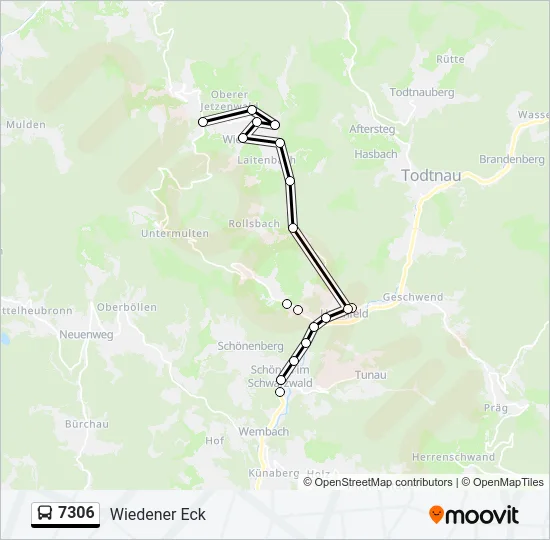 7306 Bus Line Map