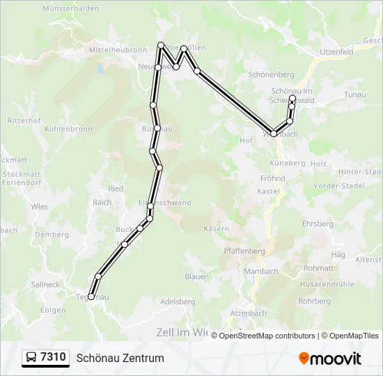 7310 Bus Line Map