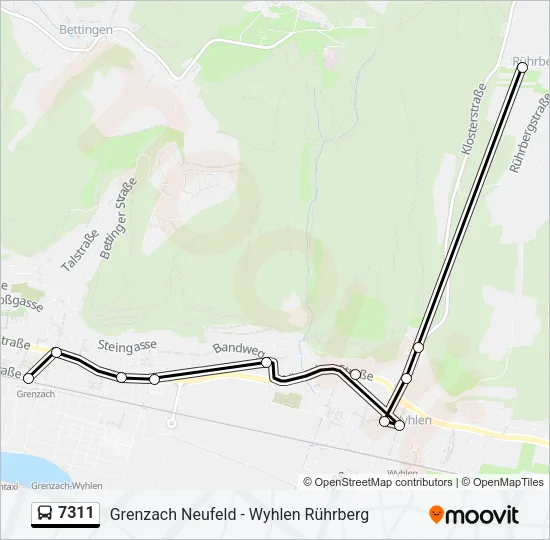 7311 Bus Line Map