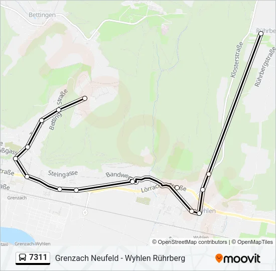 7311 Bus Line Map