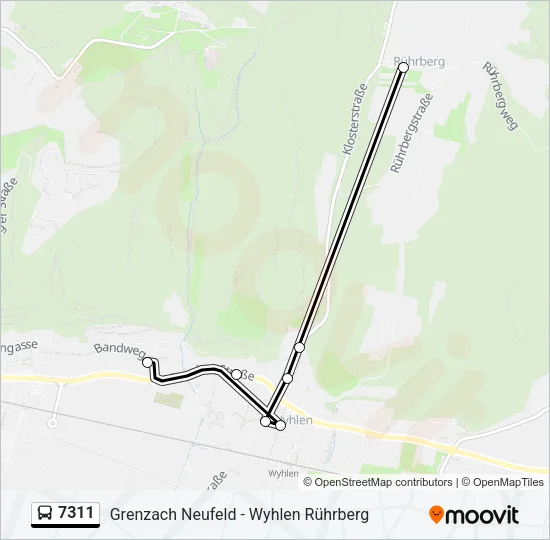 7311 Bus Line Map