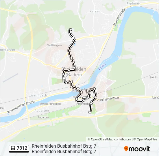 7312 Bus Line Map