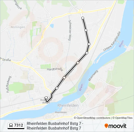 7312 Bus Line Map