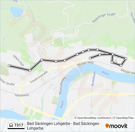 7317 Bus Line Map