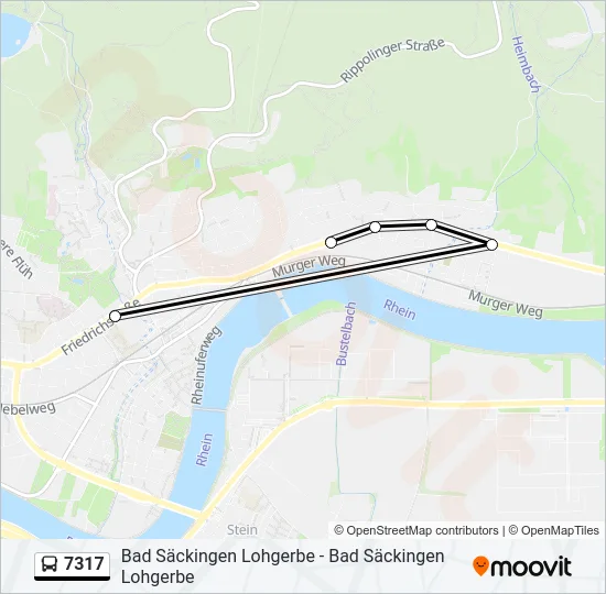 7317 Bus Line Map