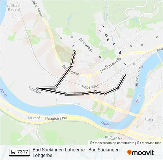 7317 Bus Line Map