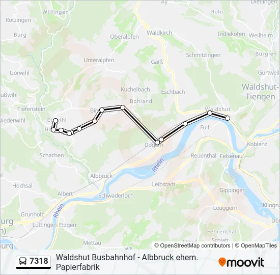 7318 Bus Line Map