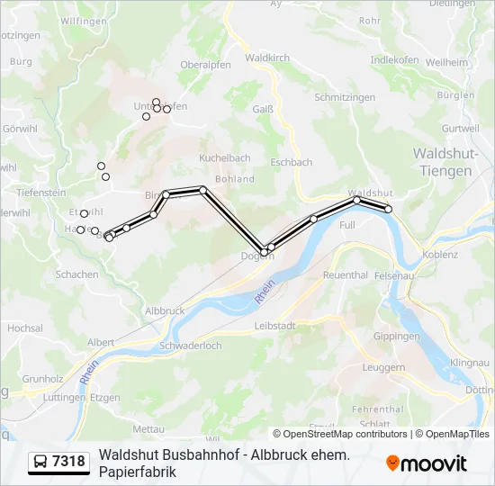 7318 Bus Line Map