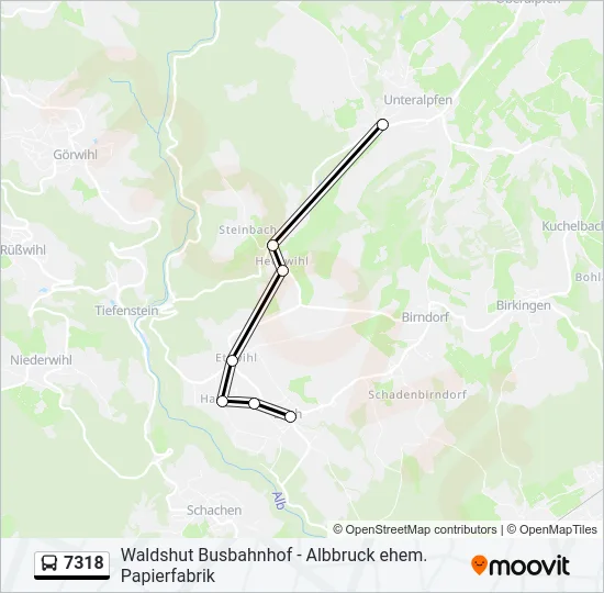 7318 Bus Line Map