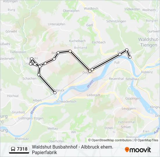 7318 Bus Line Map