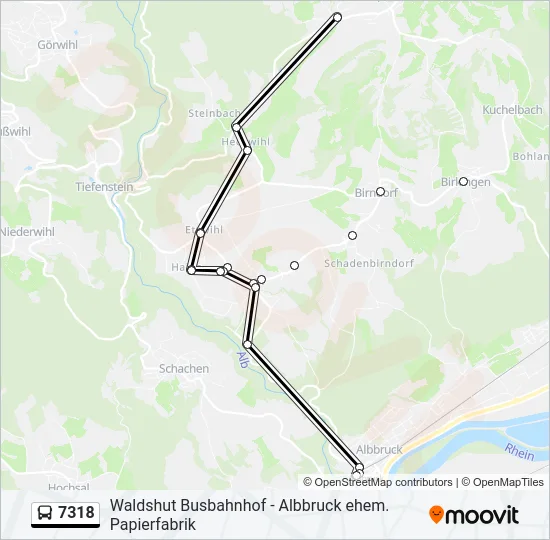 7318 Bus Line Map