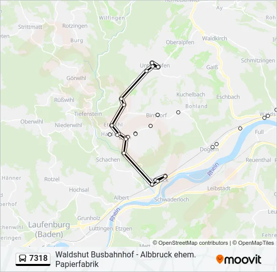7318 Bus Line Map