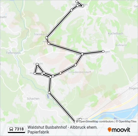 7318 Bus Line Map