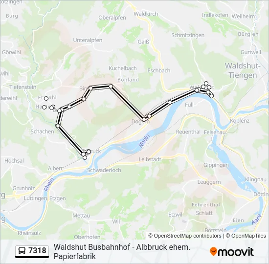 7318 Bus Line Map