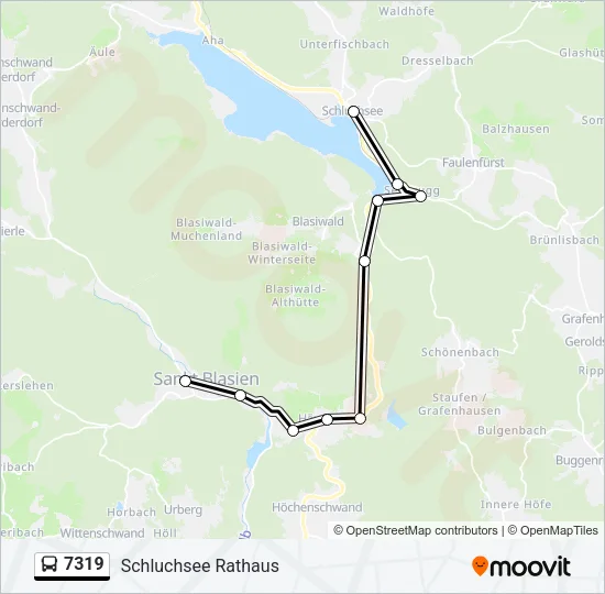 7319 Bus Line Map