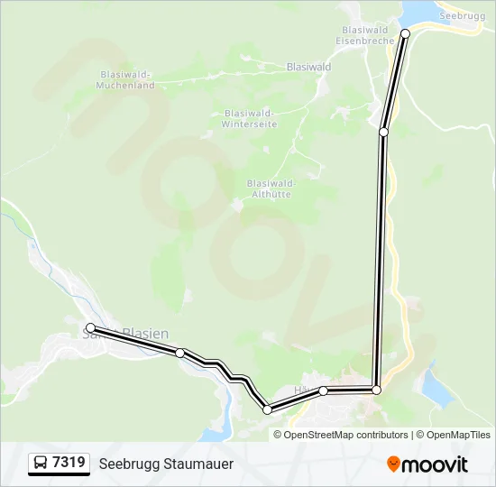 7319 Bus Line Map