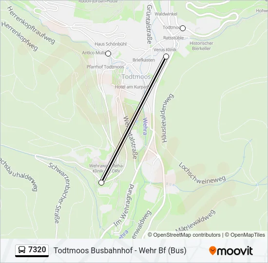 7320 Bus Line Map