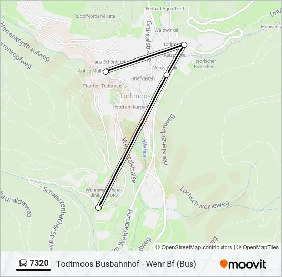 7320 Bus Line Map