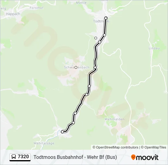 7320 Bus Line Map