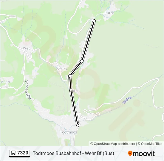 7320 Bus Line Map