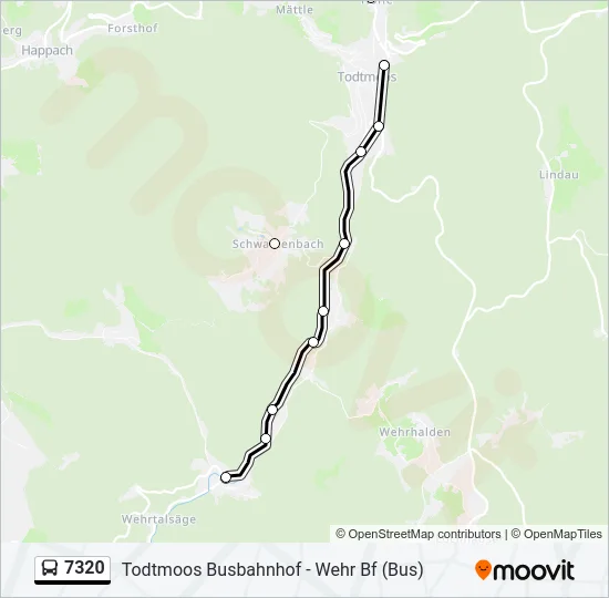 7320 Bus Line Map