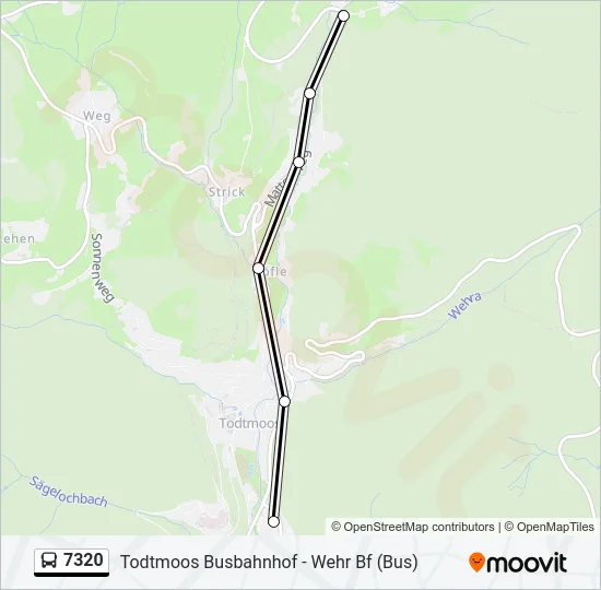 7320 Bus Line Map