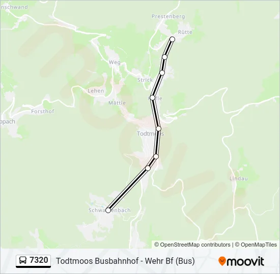 7320 Bus Line Map