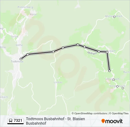 7321 Bus Line Map
