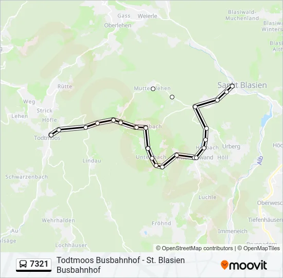7321 Bus Line Map