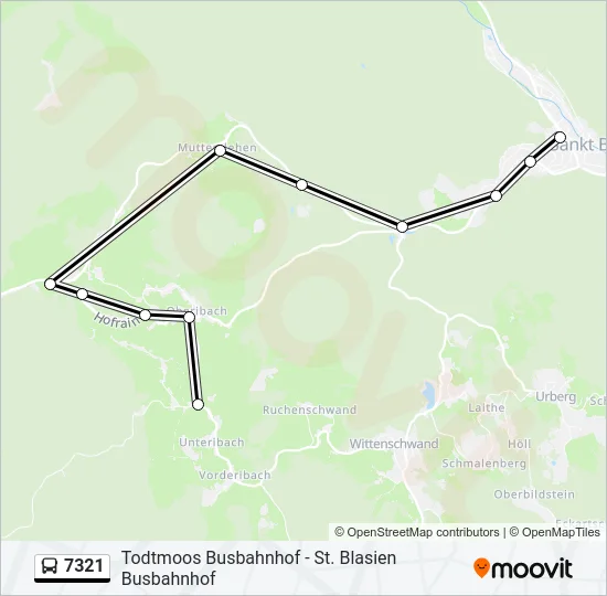 7321 Bus Line Map