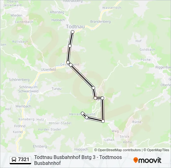 7321 Bus Line Map