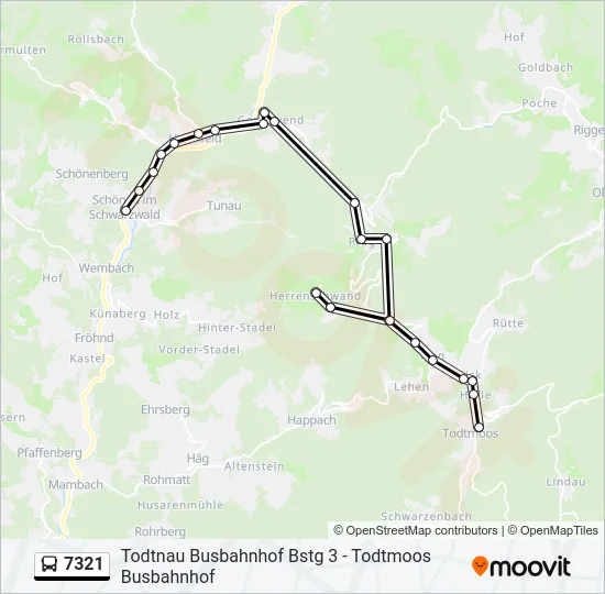 7321 Bus Line Map