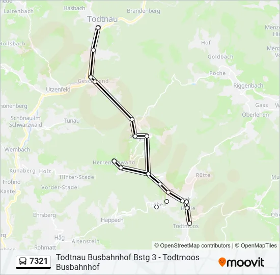 7321 Bus Line Map