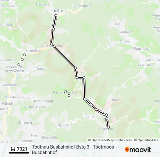 7321 Bus Line Map