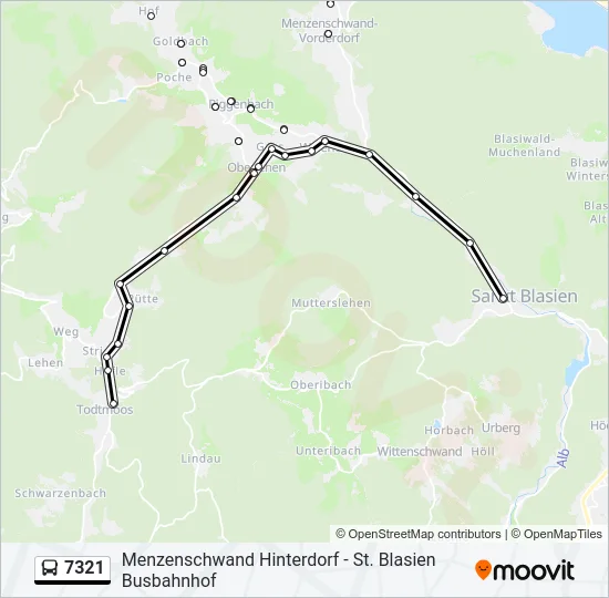 7321 Bus Line Map