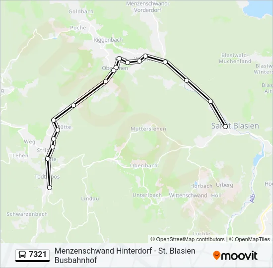 7321 Bus Line Map